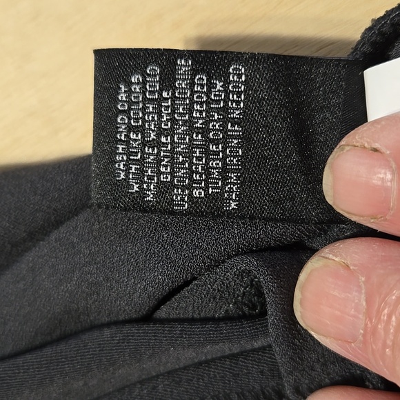 C23 Dark Gray Boyfriend Collared Blazer Plus Size 3 Open Front 3/4 Sleeve Pocket - Picture 10 of 10